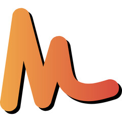 Retro Style Colorful Squiggly Element
