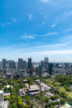 Vue du quartier Roppongi de la tour de Tokyo