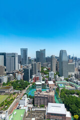Vue du quartier Roppongi de la tour de Tokyo