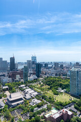 Vue du quartier Roppongi de la tour de Tokyo