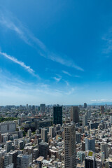Vue du quartier Roppongi de la tour de Tokyo