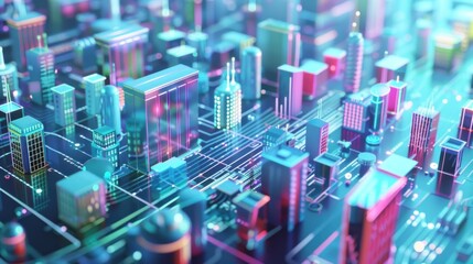 Cyber Cityscape: A Futuristic Vision of Urban Technology