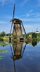 Windmühle mit Spiegelung