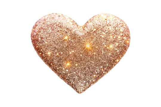 Light glitter heart png
