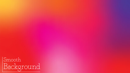 Smooth and blurry colorful gradient mesh background. Modern bright rainbow colors.vector eps10