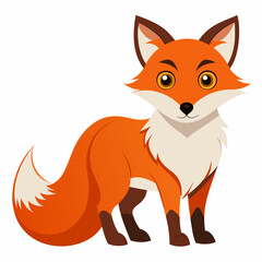 Obraz premium A Cartoon Fox with a Fluffy Tail