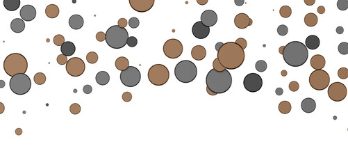 Obraz premium Multicolored confetti on white