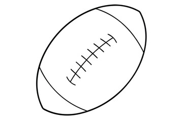 American Football line art vector illustration