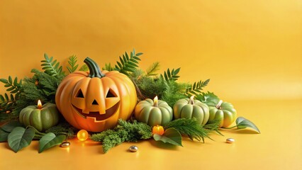 Vector illustration of a Halloween background with a smooth gradient from colorful black, bats flying. 