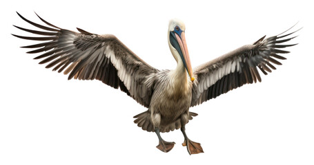 PNG Pelican landing pelican animal bird.