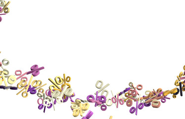 percent sign percentage icon interest rate background