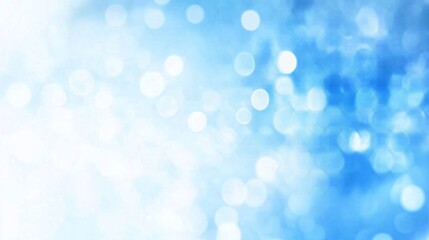 Obraz premium Abstract Blue Bokeh Background with White Circles, Blurred, Texture, Light, Bokeh, Abstract , Background