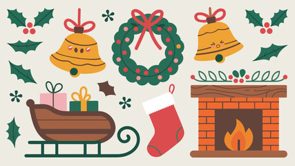 Merry Christmas Vector Elements