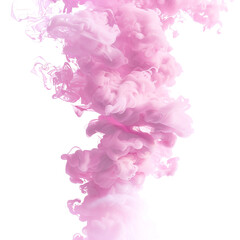 Fototapeta premium Pink Ink Swirl Abstract Art