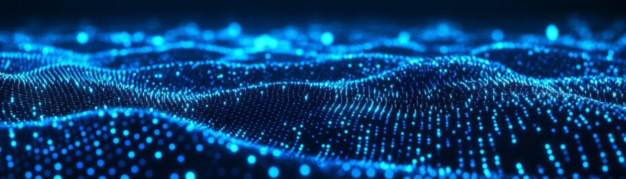 Digital Blue Wave, abstract , futuristic, technology