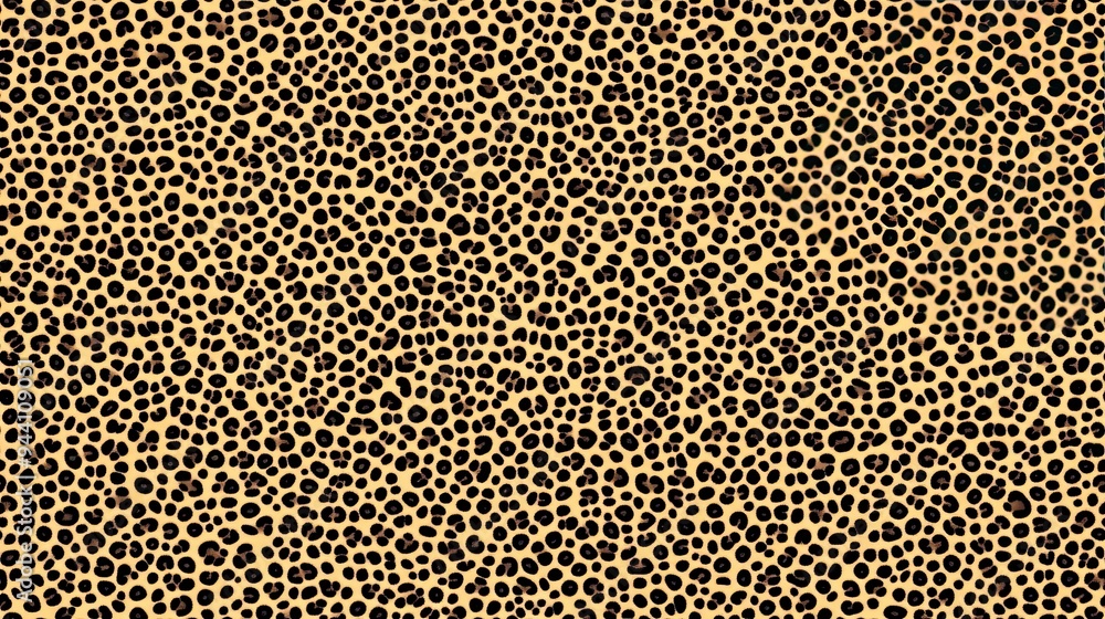 Poster this high-resolution seamless leopard print texture features a rich, fur-like appearance with distin