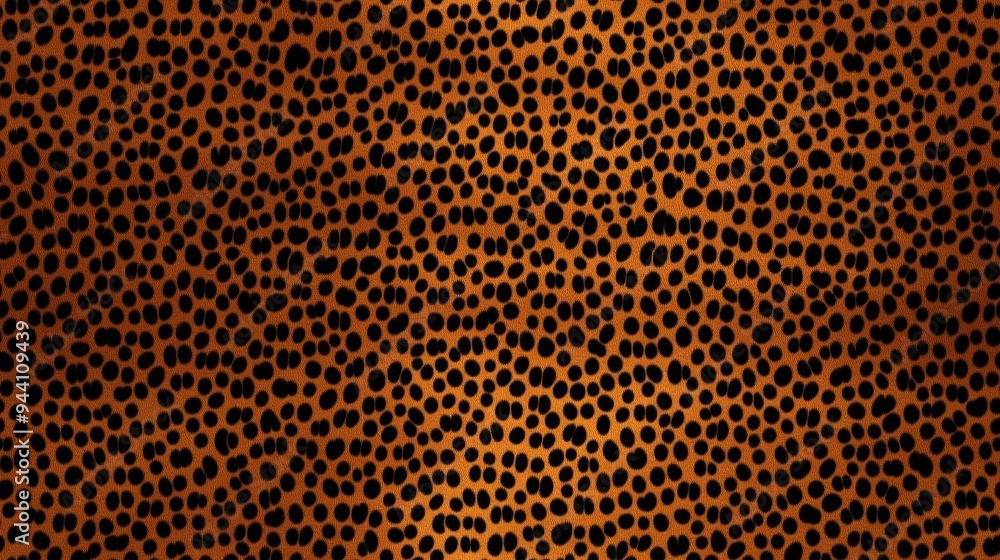 Poster this high-resolution seamless leopard print texture features a rich, fur-like appearance with distin