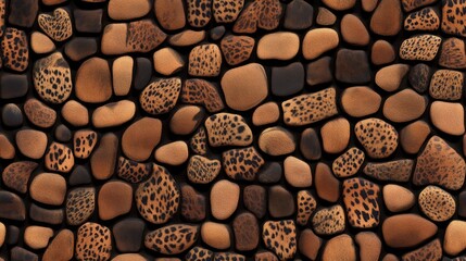 This high-resolution seamless leopard print texture features a rich, fur-like appearance with distinct patterns, ideal for various creative applications and textile projects SEAMLESS PATTERN