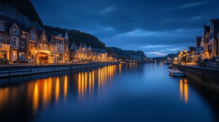 Fototapeta premium Charming Dinant's waterfront