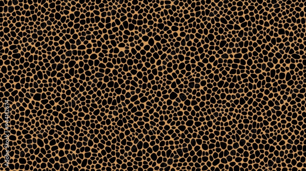 Poster this high-resolution seamless leopard print texture features a rich, fur-like appearance with distin