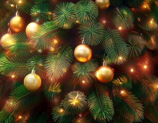 christmas tree background high resolution high details vibrant