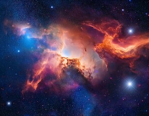 nebula galaxies space representing abstract cosmic background high resolution high details vibrant