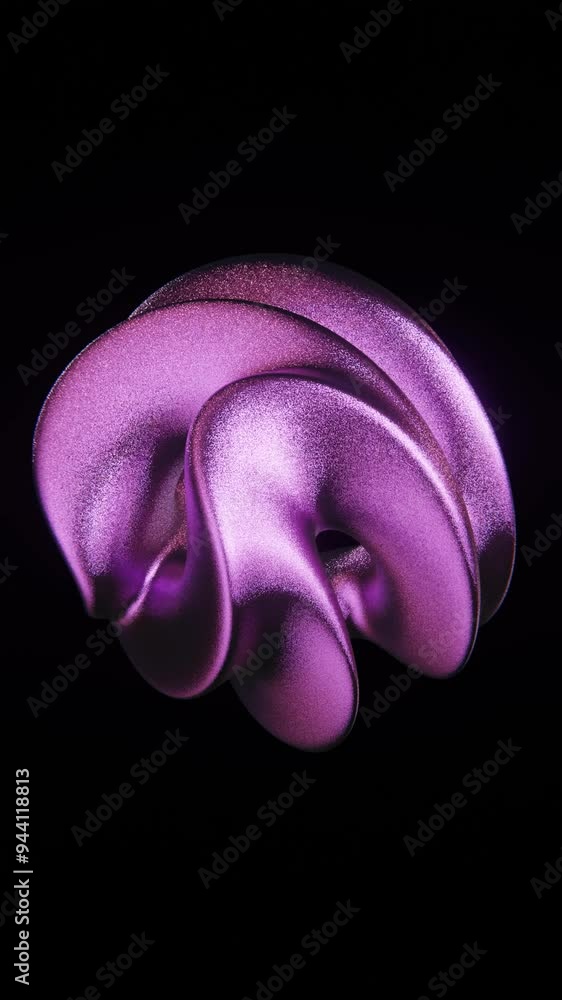 Poster abstract 3d cinematic colourful gradient glitter shimmer luxury illuminated metallic crystal object 