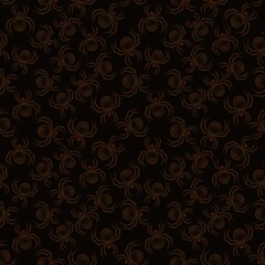 seamless pattern with spiders