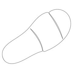 Vector illustration of leather shoes isolated on white background. Clothing costumes and accessories concept. Cartoon characters. kids coloring page, printable, activity.