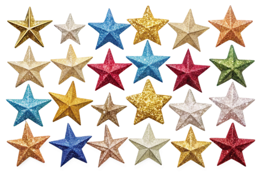 Sparkle star shapes png