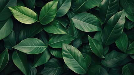 abstract green leaf texture, tropical leaf foliage nature dark green background