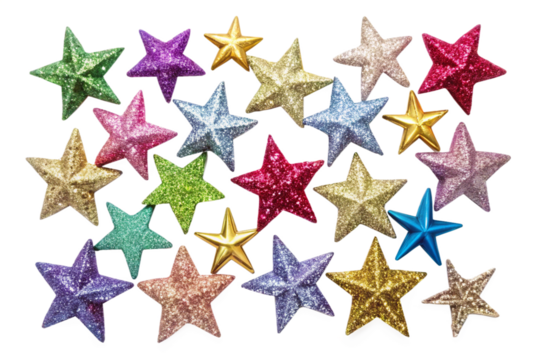 Sparkle star shapes png
