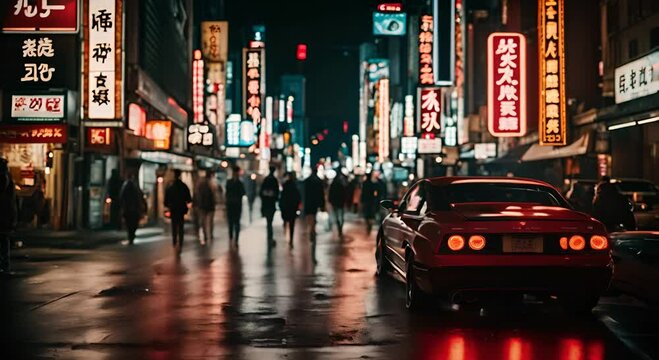 Japanese Yakuza mafia in Tokyo.