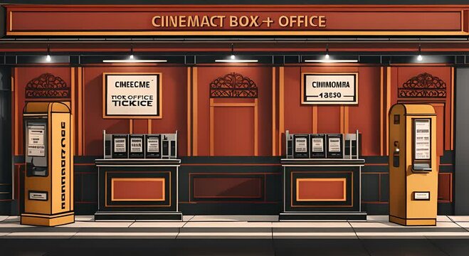 Cinema ticket office.