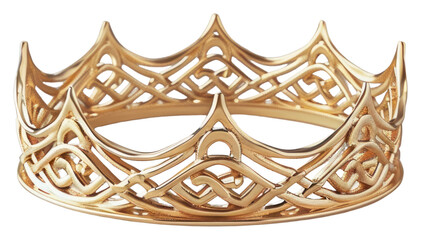Elegant golden crown design
