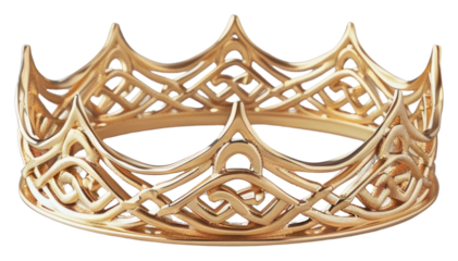 Elegant golden crown design