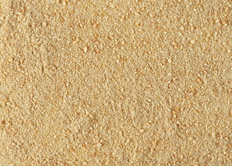 Ground biscuit, pile crumbs isolated on white