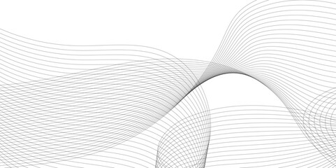 
Vector abstract wavy and curve line art flowing dynamic grey isolated on transparent background in concept luxury, wave, wind, ocean, technology, science, music, sound, banner, poster