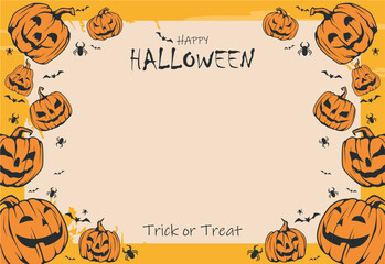 halloween background with space for text