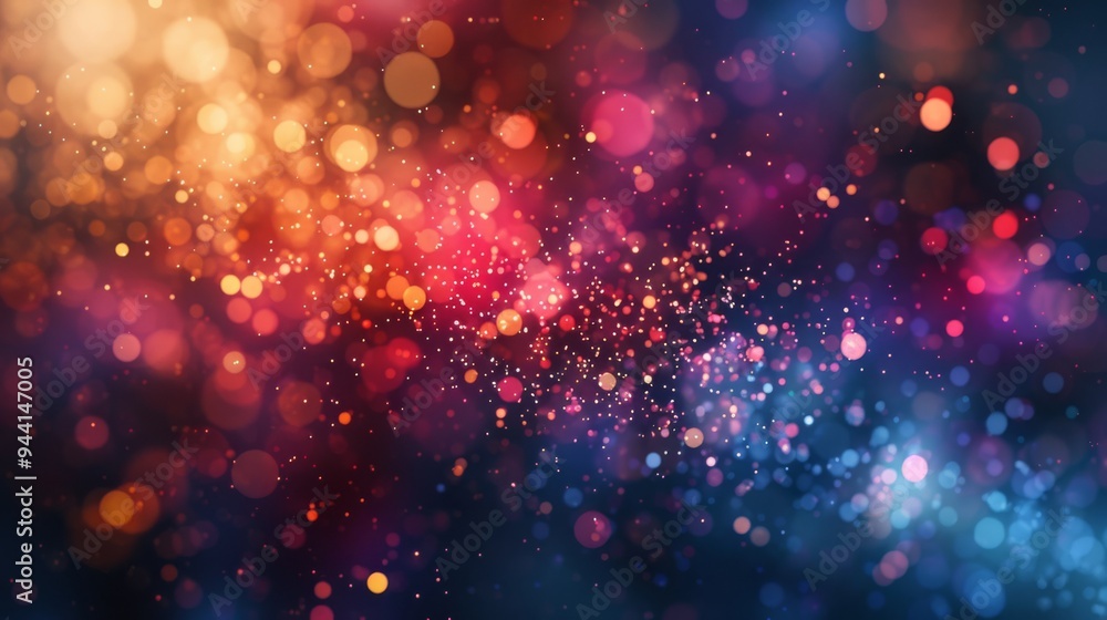Aufkleber bright and vibrant particles creating an energetic background