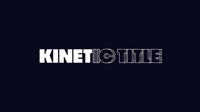 Kinetic Titles | Engaging Text Animation for Online Courses and Learning Platforms