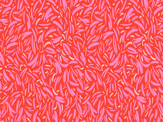 Hand drawn abstract spotted seamless pattern. Colorful vector print with scattered abstract shapes, tiny drops, small spots, circles, snowflakes. Random forms ornamental texture