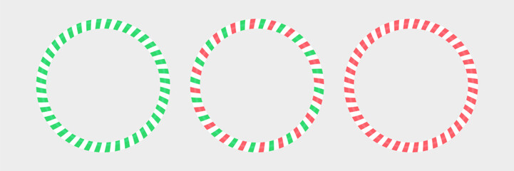 Candy cane Christmas frame. Decorations round ring border