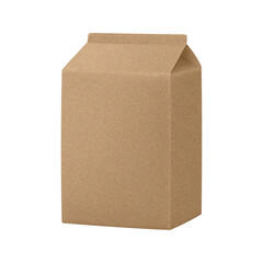 Cardboard package with kraft paper texture. Vector mockup. Realistic carton package. Brown box for products. Eco packaging	