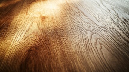 Naklejka premium Smooth polished oak wood with warm brown tones