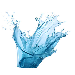 High detailede macro Drop falls down illustration.	