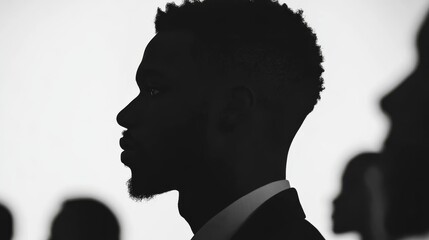 Diverse group of business professionals in a modern conference room engaged in a strategic planning session with digital presentations and collaborative teamwork conveying a sense of innovation and dr