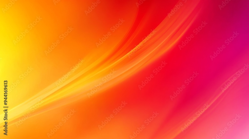 Poster vibrant gradient background blending from bright red to fiery orange, ideal for grabbing attention w