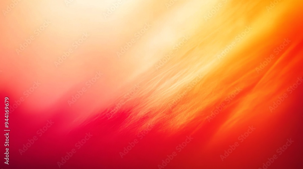 Poster vibrant gradient background blending from bright red to fiery orange, ideal for grabbing attention w