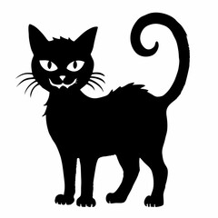 Halloween vector SVG Cut Files for Cricut, Cat Silhouette, Black Cat Svg, Spooky Svg